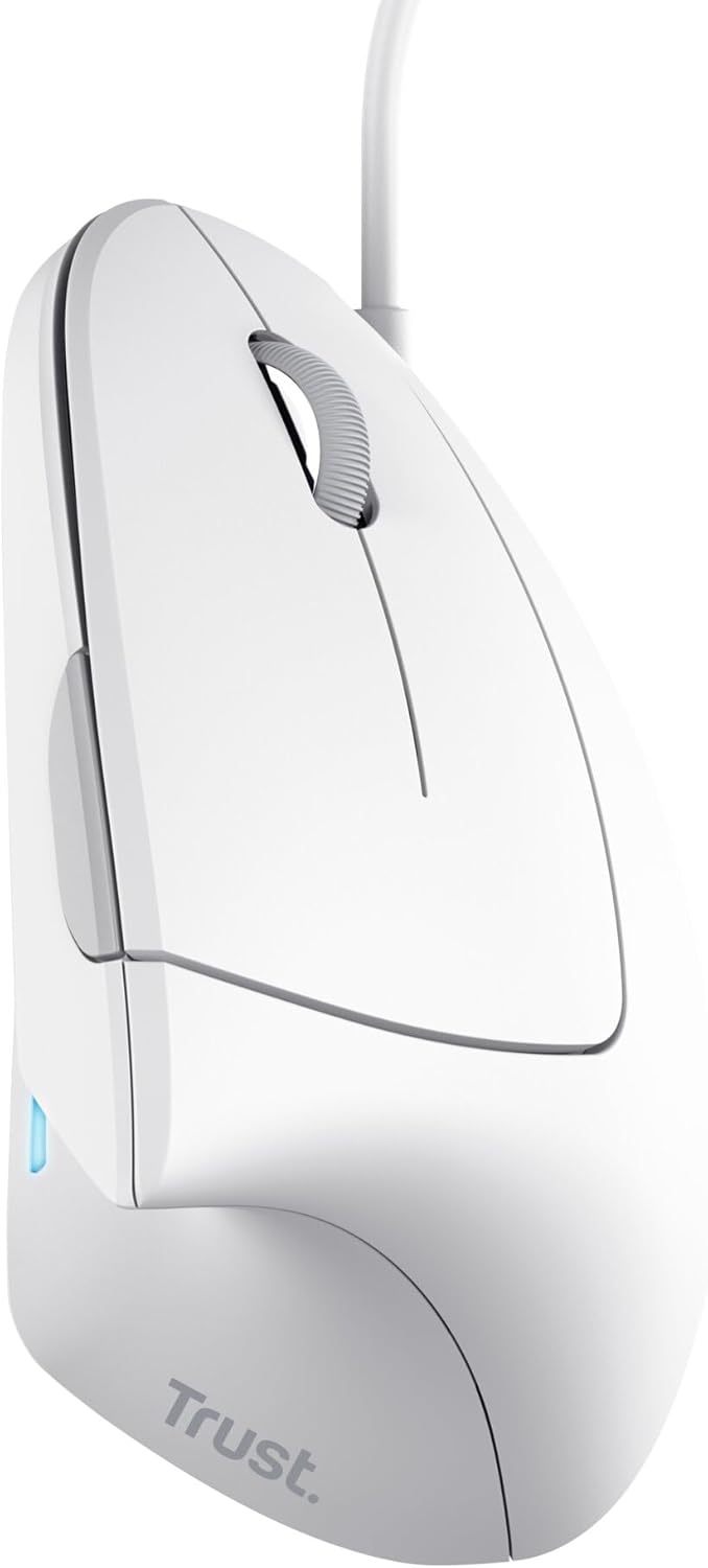 Trust Verto Vertikale Maus, Ergonomische Maus, Vorbeugung Gegen Mausarm/Tennisarm (RSI Syndrom), 100