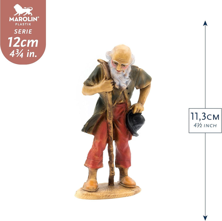 Marolin Hirte alt, zu 12cm Fig. (Kunststoff)