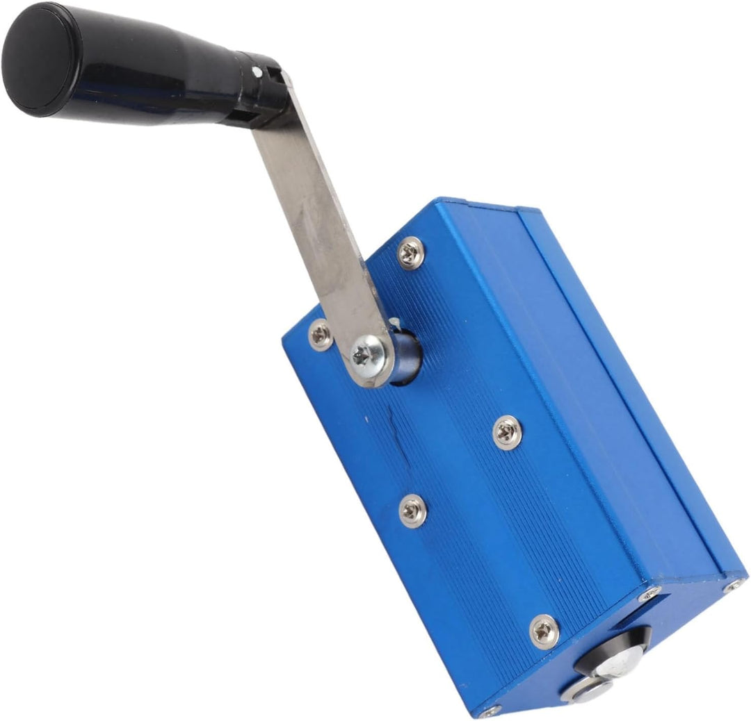 Manueller Dynamo mit Hoher Leistung, Tragbares Handkurbel-Ladegerät, Handy-Ladegerät mit COB-Licht f
