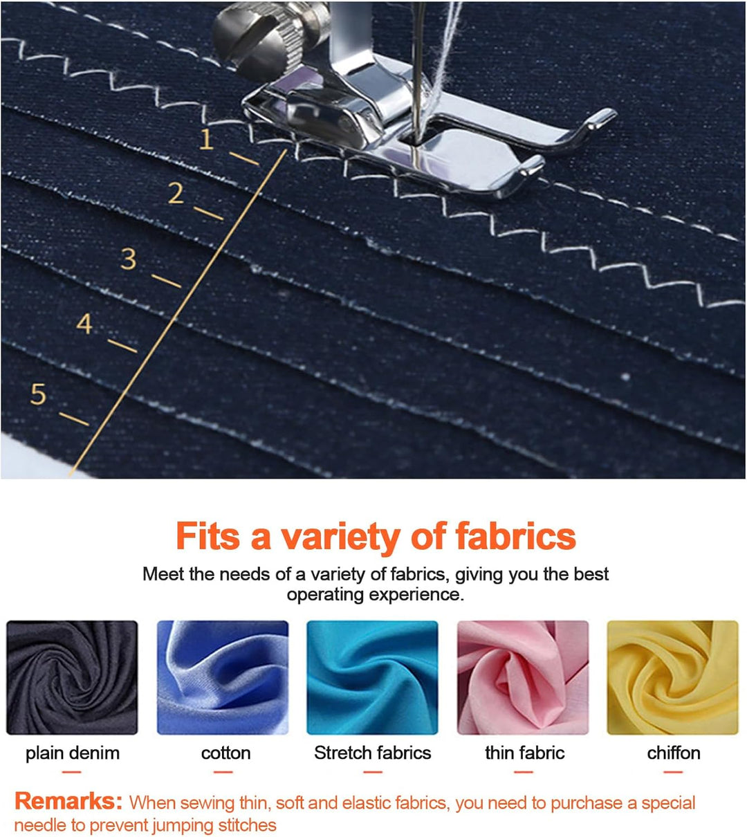 Elektrische Nähmaschine, Nähmaschine für Anfänger mit 12 Nähprogrammen, Haushaltsnähmaschine mit Dop