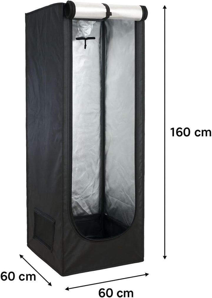 Weedness Grow Box Komplett Set LED 120 Watt Basic 60x60x160 cm - Zuchtzelt Growschrank Growzelt Anba
