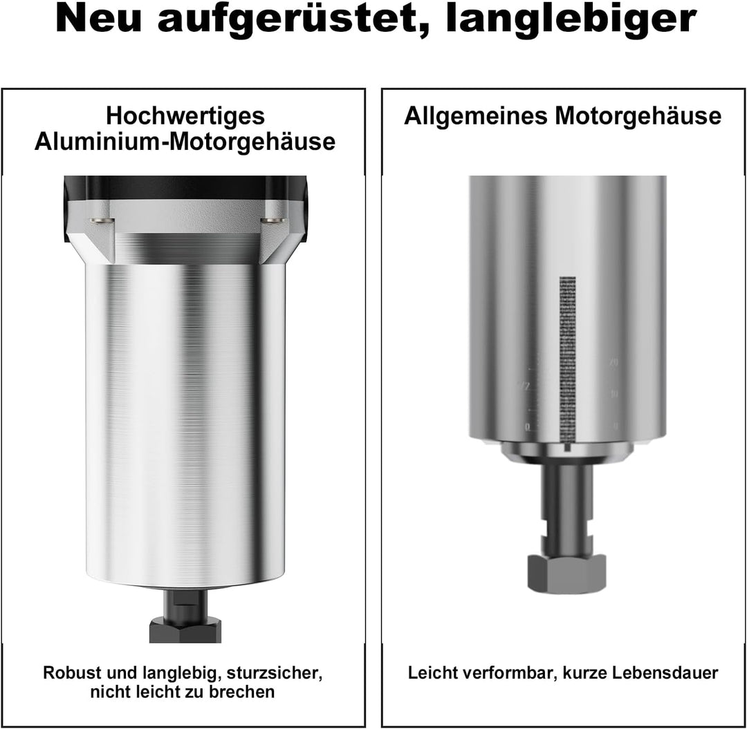 Twotrees 800W CNC Frässpindel, 30.000 Max. U/min mit Level 6 Geschwindigkeitsregelung, 65mm Handfräs