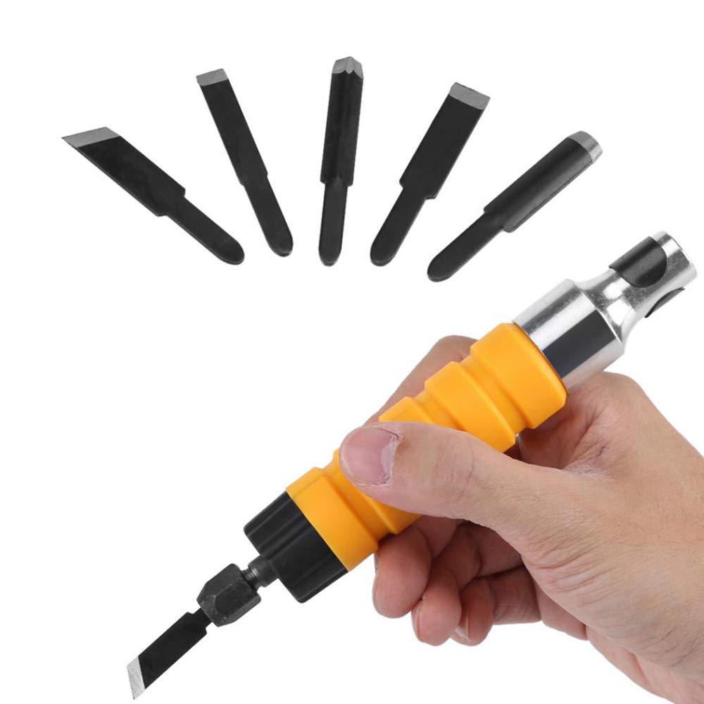 Elektrischer Holzmeissel, Set, Holz-Gravur-Werkzeuge für elektrische Bohrmaschine, flexibler Schaft,
