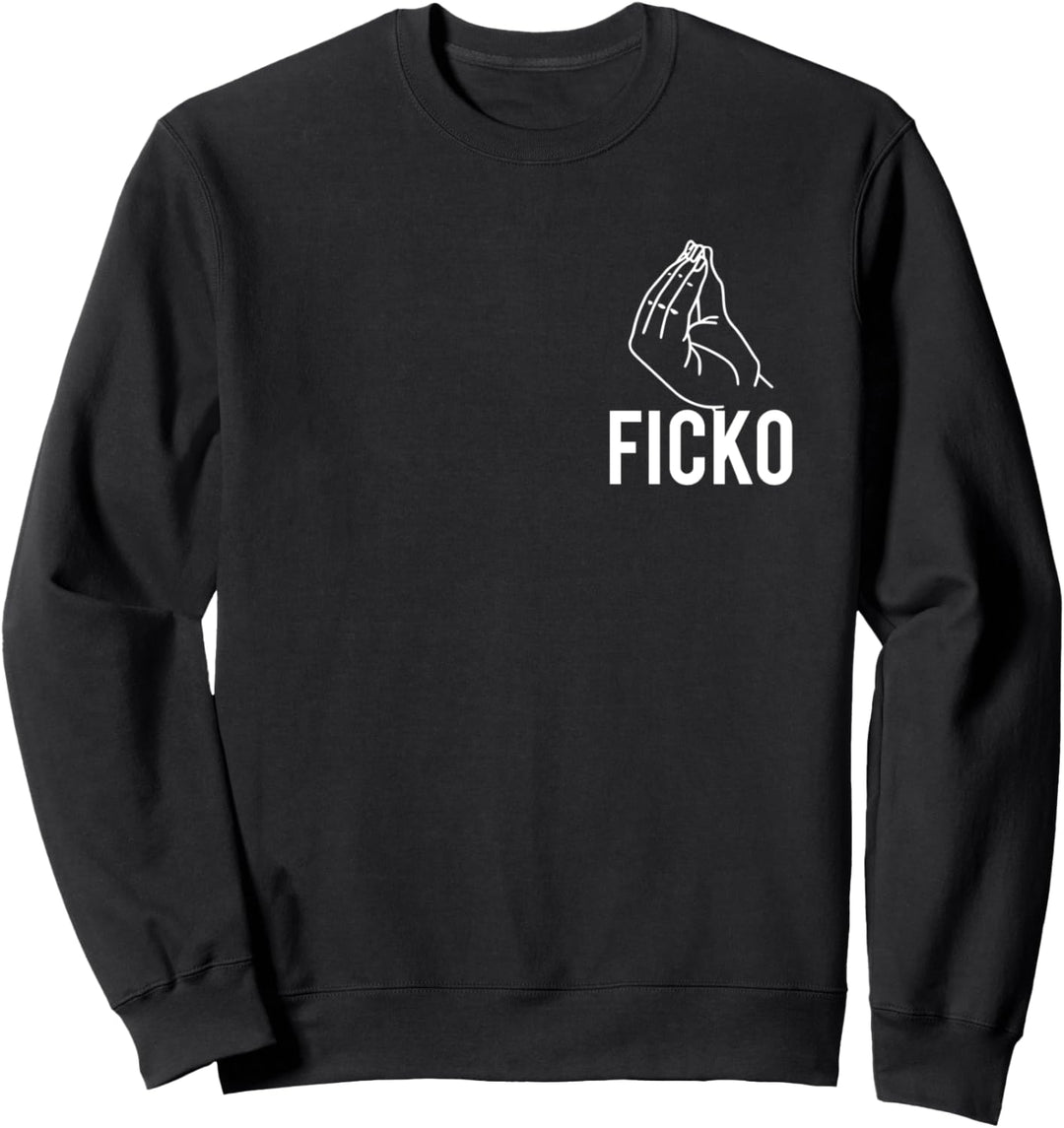 Ficko Handzeichen italienische Geste Sweatshirt
