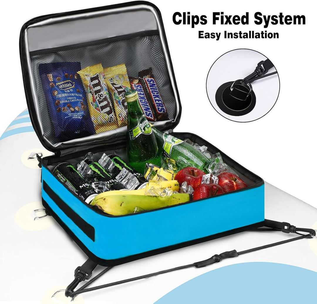 Paddle Board Kühltasche, wasserdichte Surf Sup Deck Kühltasche, isoliert, auslaufsicher, 10 Dosen, S