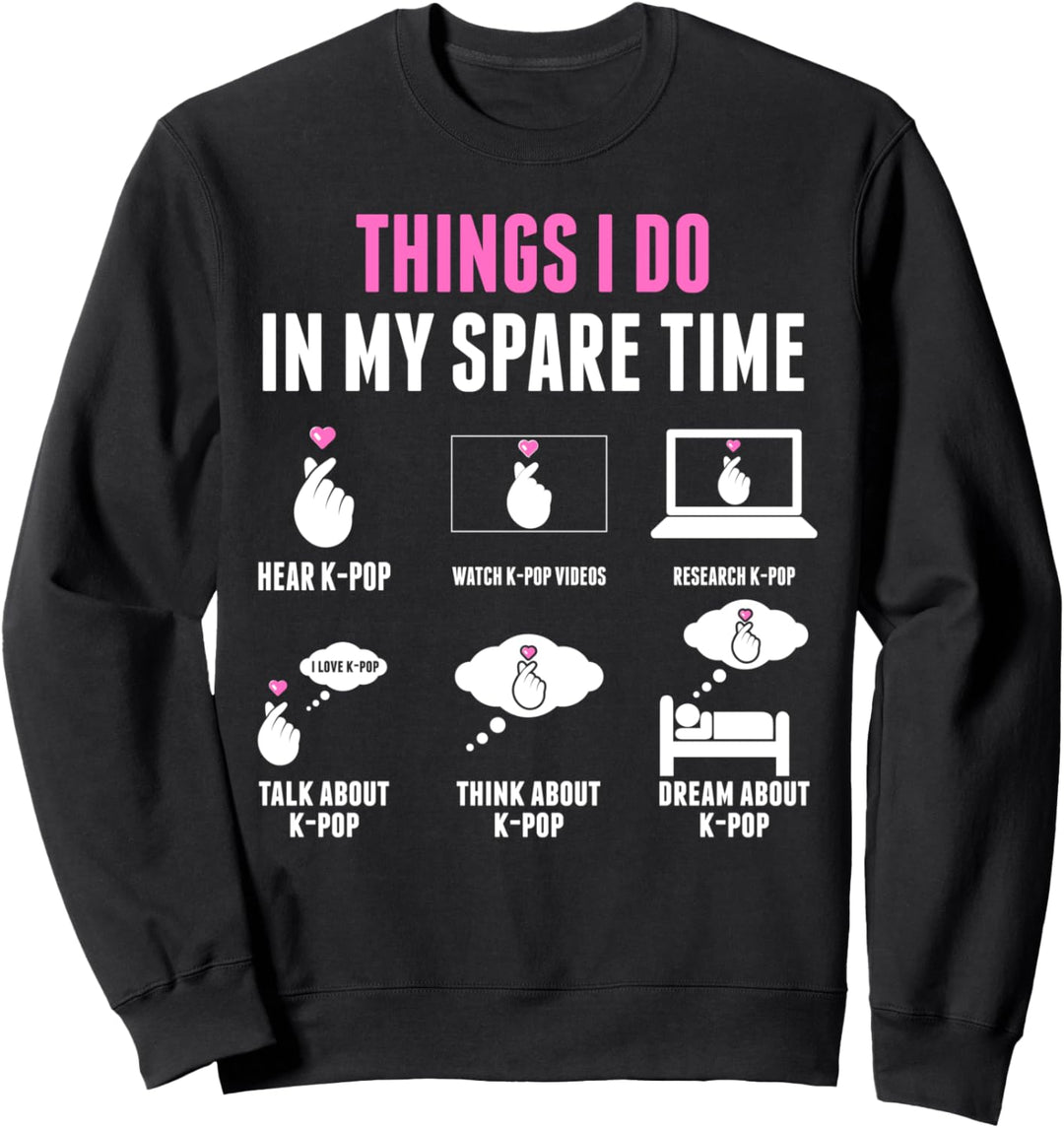 Dinge, die ich in meiner Freizeit anziehe Kpop Merch K-Pop Sweatshirt