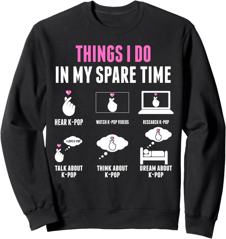 Dinge, die ich in meiner Freizeit anziehe Kpop Merch K-Pop Sweatshirt