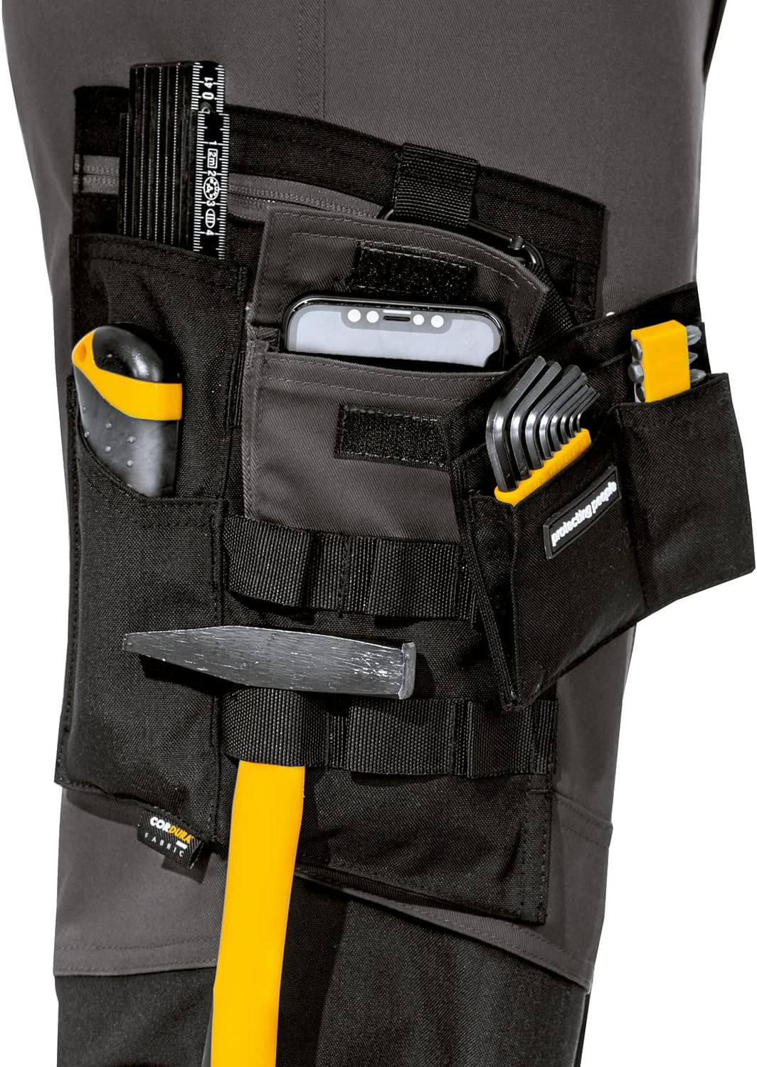 Uvex Echor Bundhose - Herren Arbeitshose mit Stretch-Bund - Cargohose - flexibel & robust 44 Grau, 4