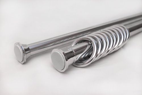 Silber glänzend Teleskopstange Gardinenstange Duschvorhangstange Klemmstange 160-300 cm Aluminium -