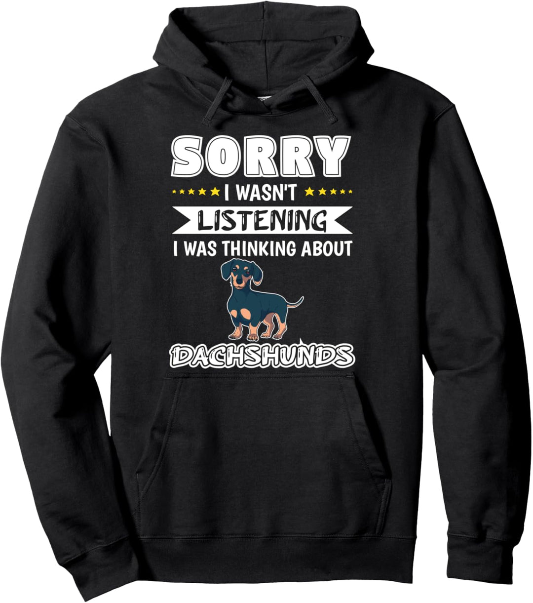Ich denke an Dackel Geschenk Dackel Pullover Hoodie