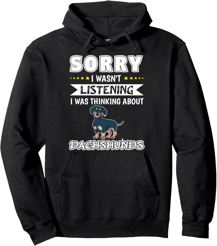 Ich denke an Dackel Geschenk Dackel Pullover Hoodie