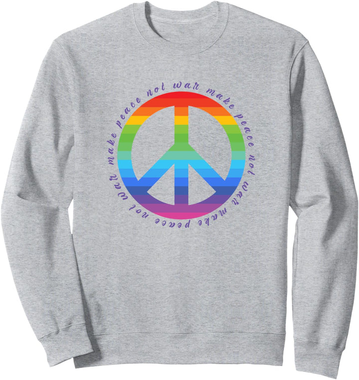 Make Peace Not War - Peace Zeichen - Friedenszeichen LGBTQ+ Sweatshirt