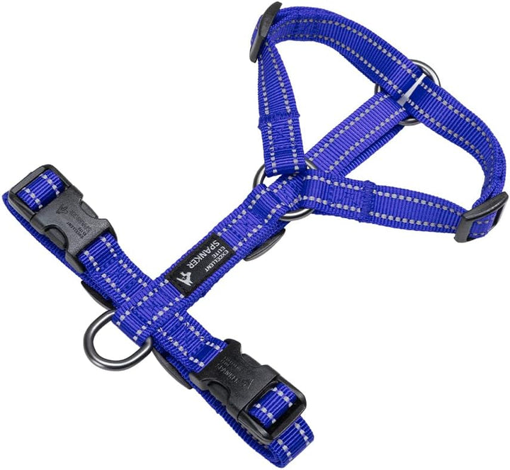 EXCELLENT ELITE SPANKER Kein Zug Hundegeschirr reflektierende Nylon Weste L-förmig einstellbar einfa