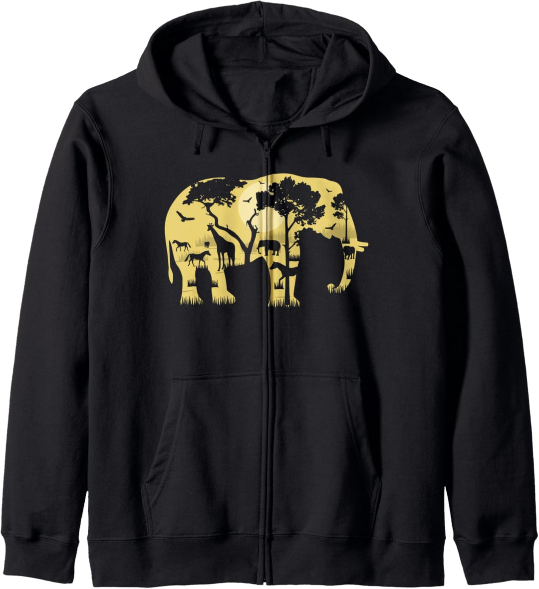Elefant Geschenk Tierschutz Zoo Tierzoologie Afrika Kapuzenjacke