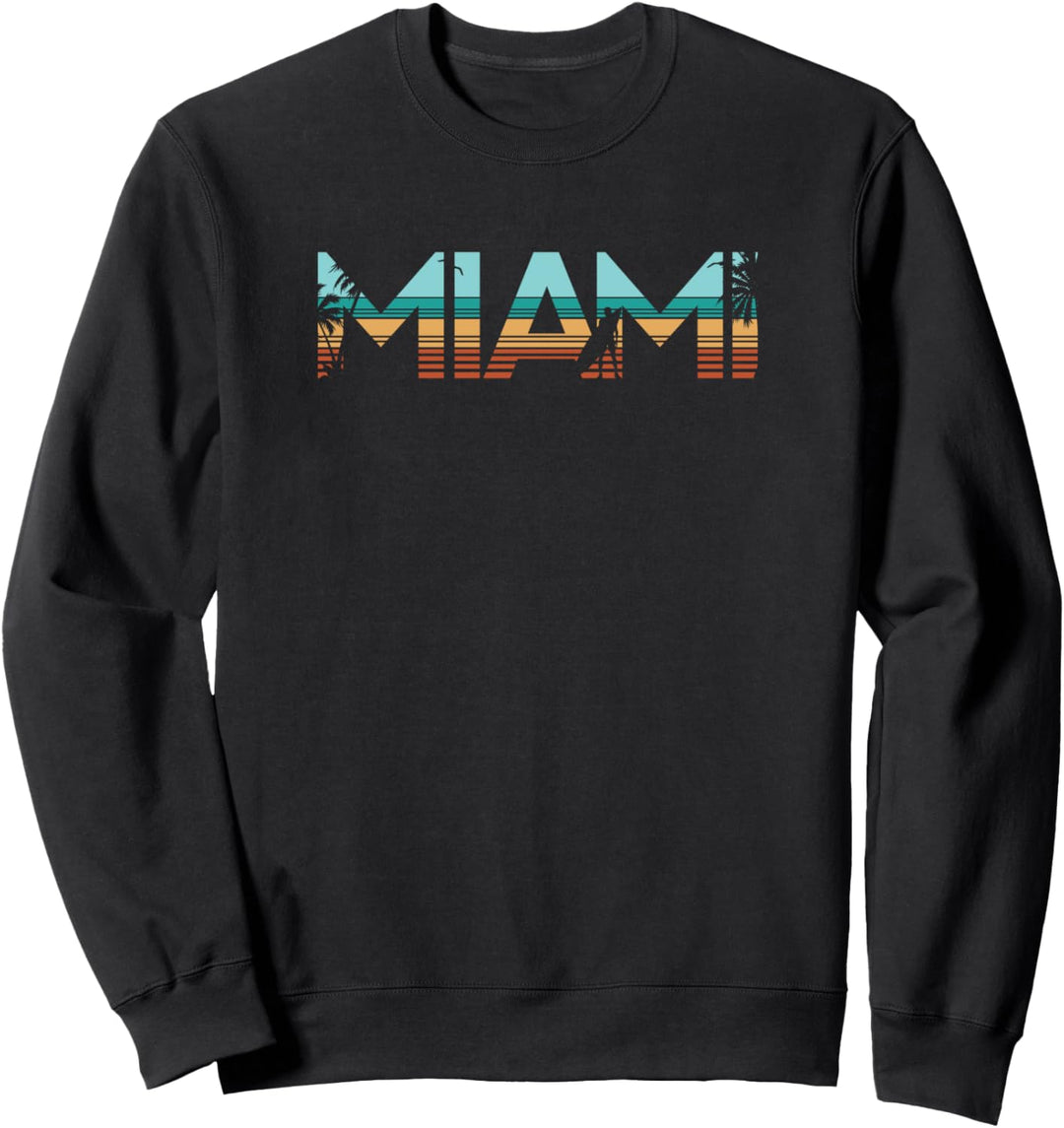 Retro Miami Florida Surf Vintage Beach 80er Jahre Sweatshirt
