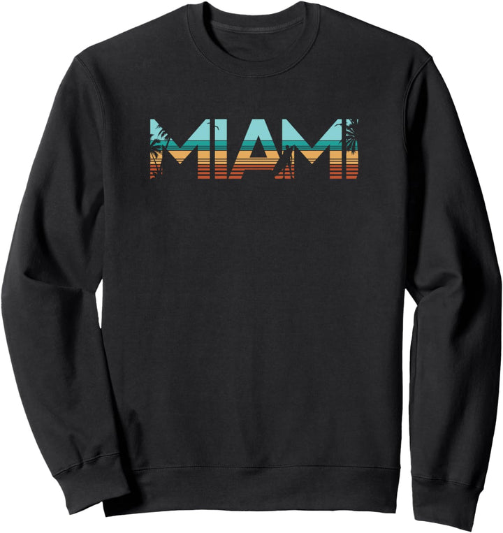 Retro Miami Florida Surf Vintage Beach 80er Jahre Sweatshirt