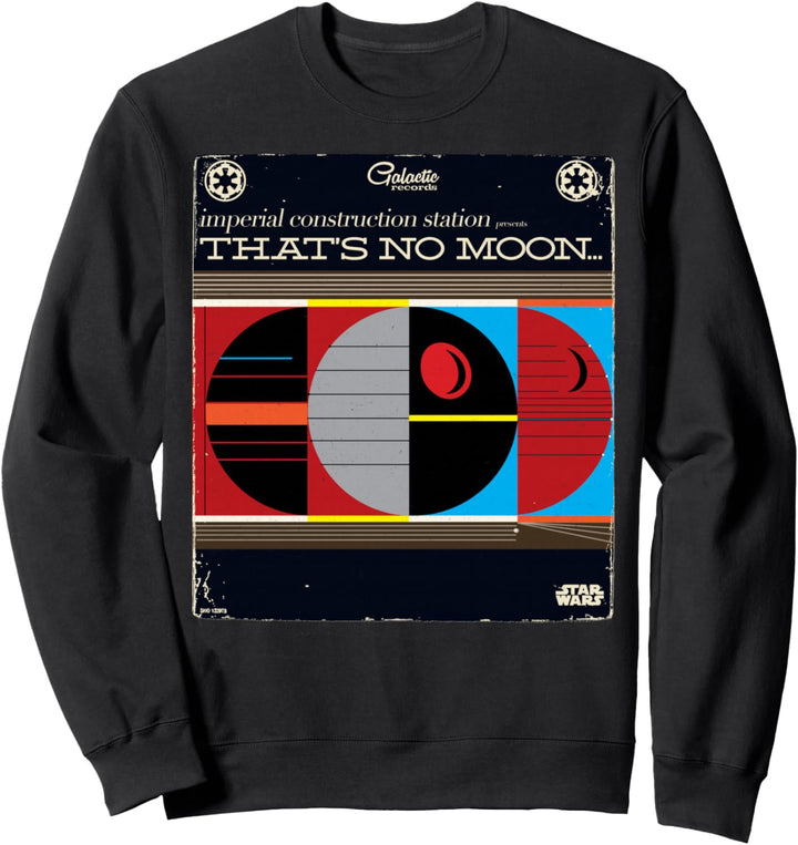 Star Wars Death Star That's No Moon Retro Block Poster Sweatshirt