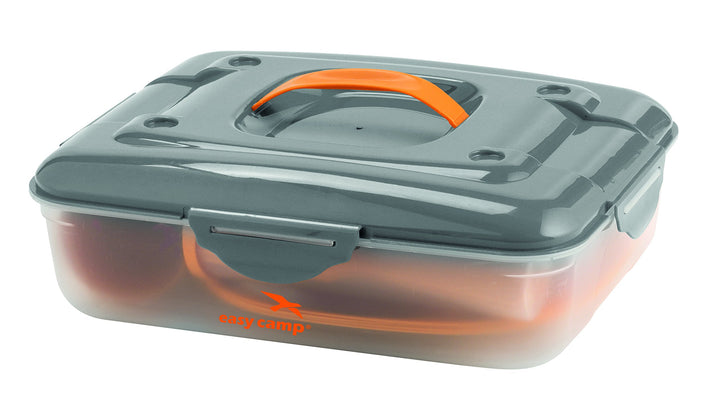 Easy Camp Campingküche Cerf Picknick Box für 4 Personen, Orange, One Size, 680162