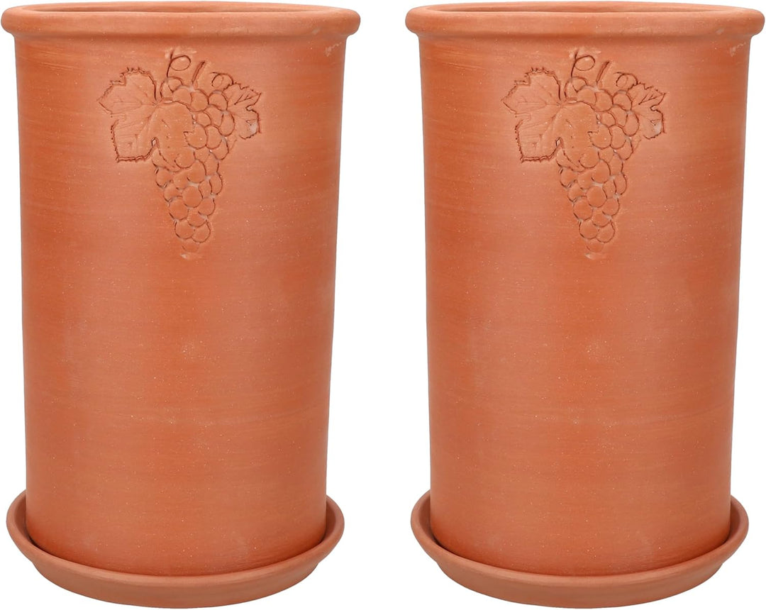 MamboCat | 2er Set Weinkühler + Untersetzer | Ø 12.5 cm | H 20.5 cm | Flaschen-Kühler für Wasser, We