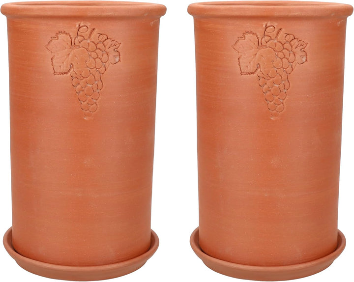MamboCat | 2er Set Weinkühler + Untersetzer | Ø 12.5 cm | H 20.5 cm | Flaschen-Kühler für Wasser, We