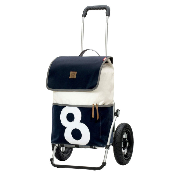 Andersen Shopper Royal Alu klappbar mit Luftreifen Ø 29cm und 51 Liter Tasche Mole