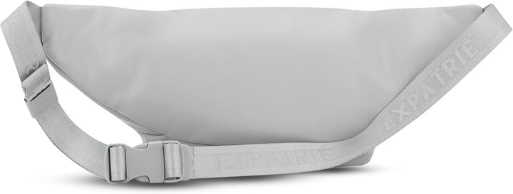 Expatrié Bauchtasche Damen Grau - Justine - Brusttasche für Reise, Festival & Sport - Stylische Bumb