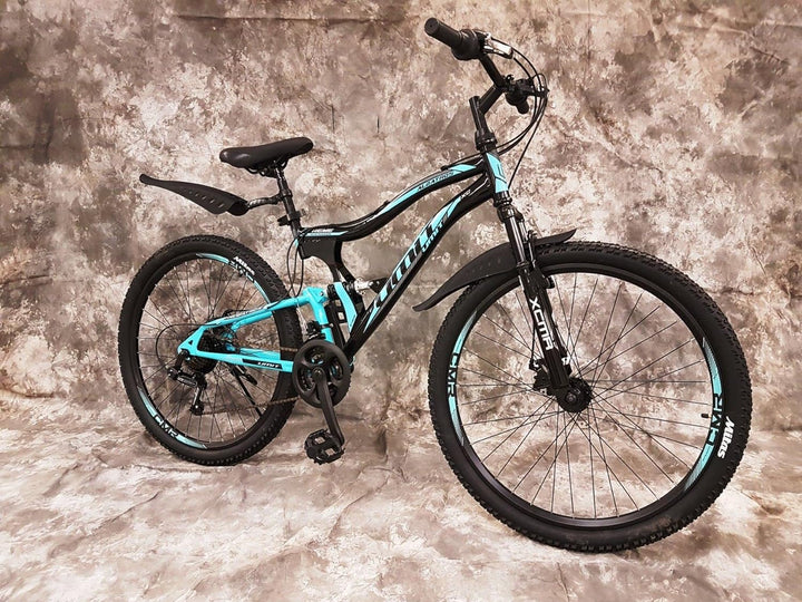 24 Zoll MTB Albatros Vollgefedert, 21-Gang Shimano Kettenschaltung, Scheibenbremsen NEU 2459-SCHWARZ