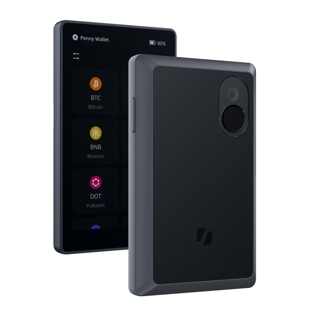Keystone - Air-gapped Cryptocurrency Hardware Wallet/4-Zoll-Touchscreen/Fingerabdrucksensor - Speich