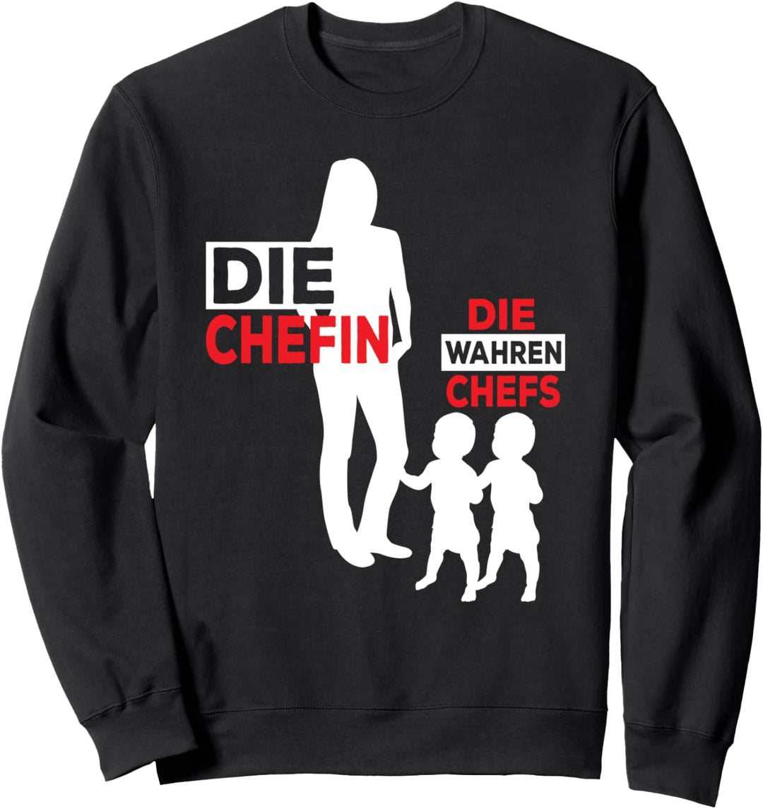 Zwillingsmama Die Chefin Zwillinge Jungs Zwillings-Mama Sweatshirt