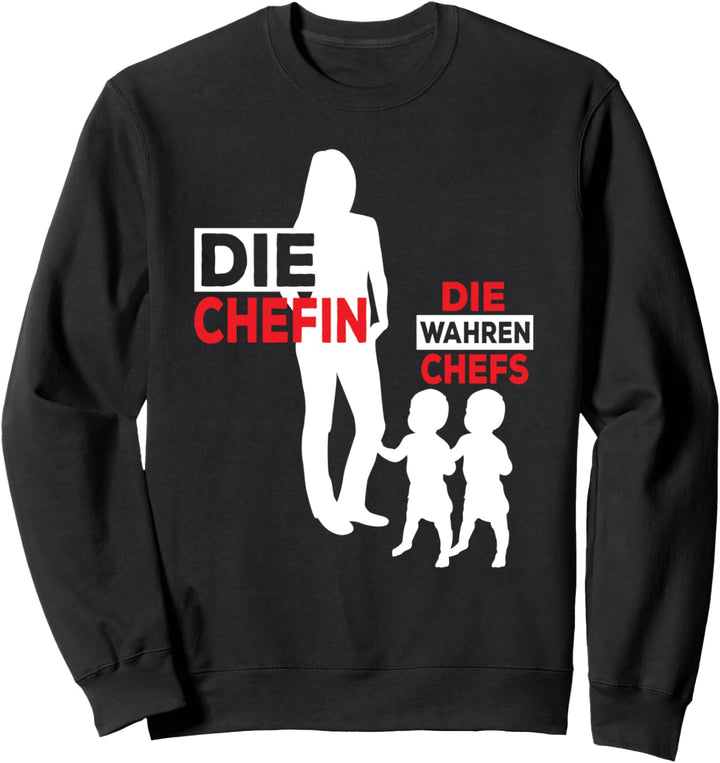Zwillingsmama Die Chefin Zwillinge Jungs Zwillings-Mama Sweatshirt