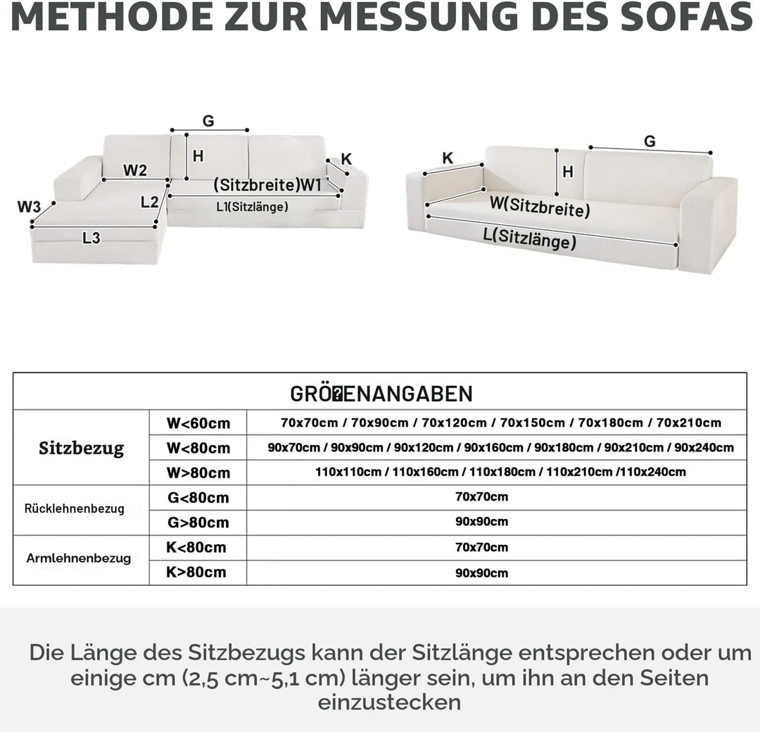 LINGKY Samt Sofabezug 1 2 3 4 Sitzer, L Form Sofaüberwurfe, Ecksofa Sofa überzug Pets Dog Couch über