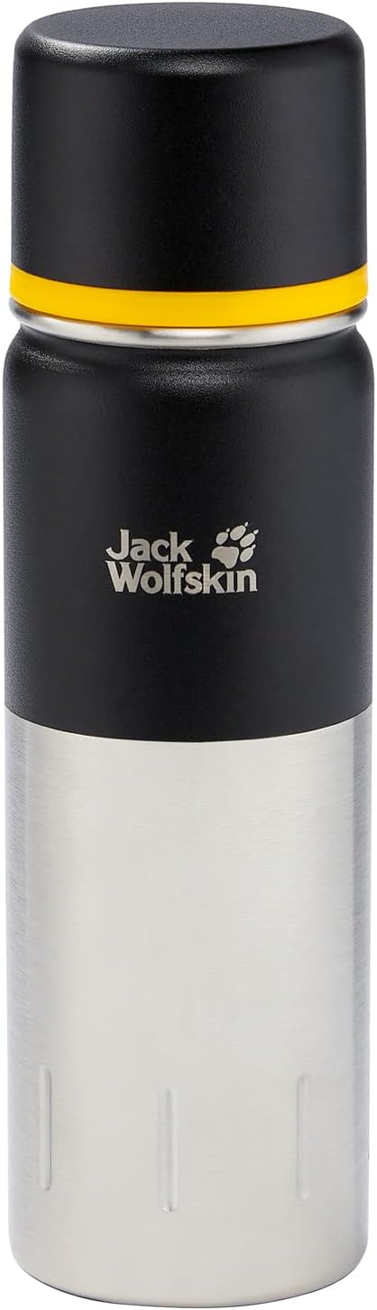 Jack Wolfskin Unisex – Erwachsene Kolima Thermosflasche, Black, One Size