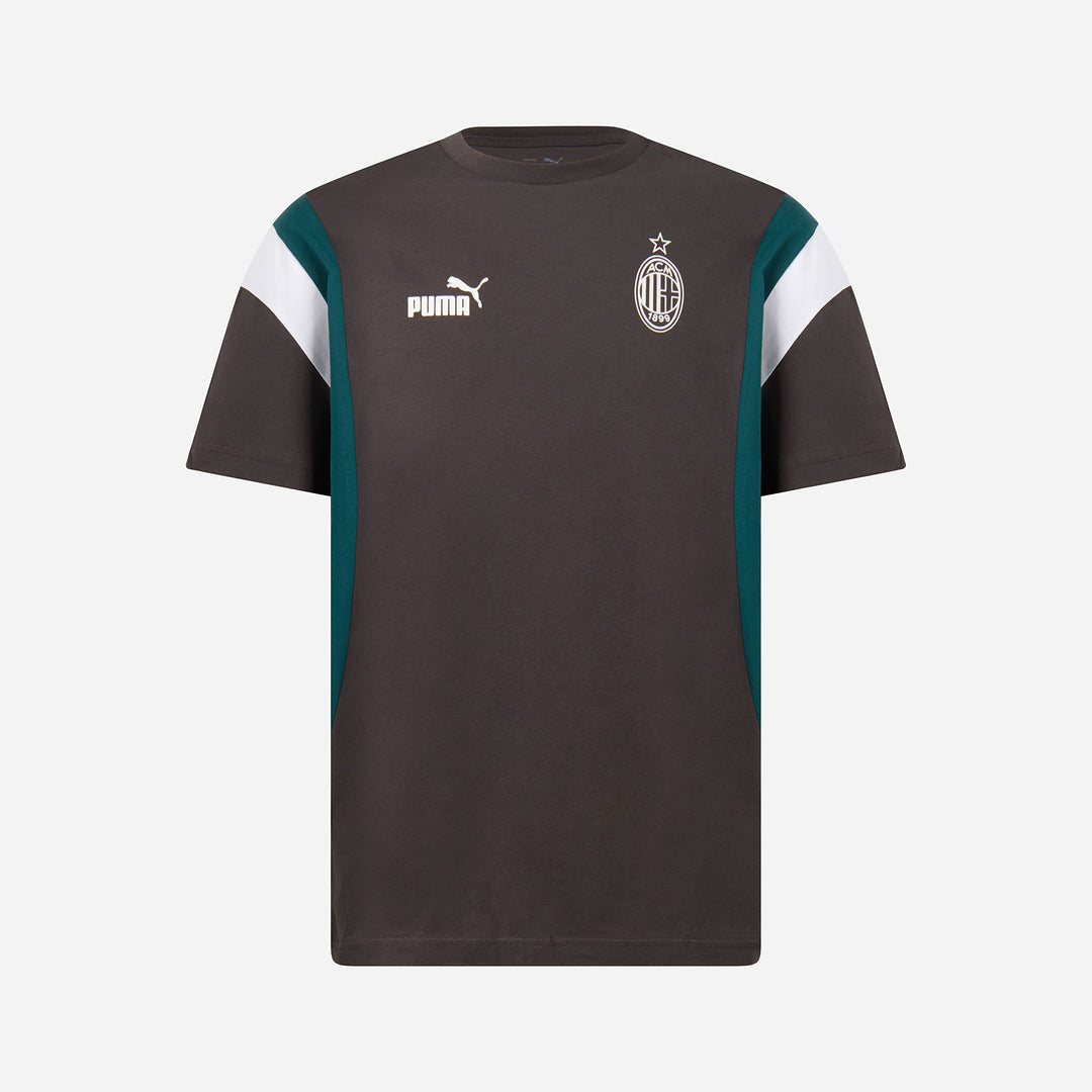 A.C. Milan Men's Ftblarchive Tee T-Shirt S Flat Dark Gray-varsity Green, S Flat Dark Gray-varsity Gr