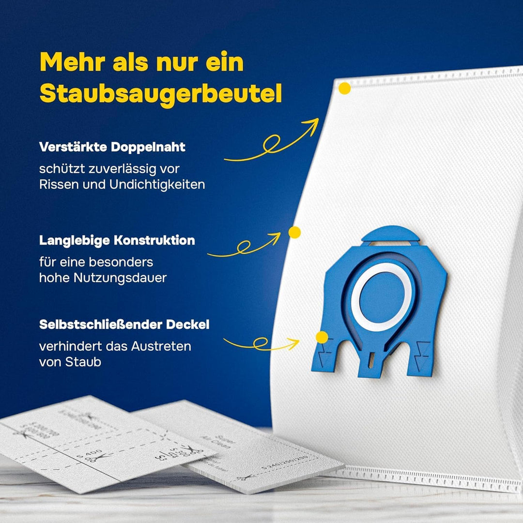 16x Staubsaugerbeutel für Miele Staubsauger kompatibel mit Miele GN Serie S8340 S2 S4 S5 S6 S8, Comp