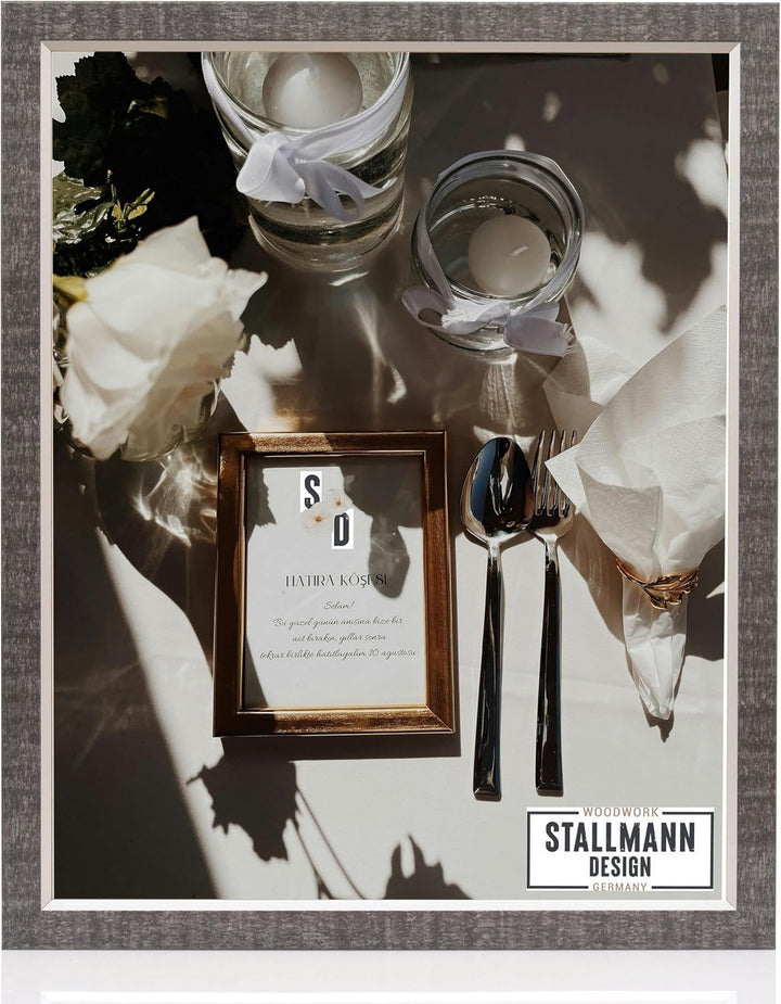 Stallmann Design Bilderrahmen my Frames 45x90 cm schwarz gewischt Rahmen fuer Dina 4 und 60 andere F