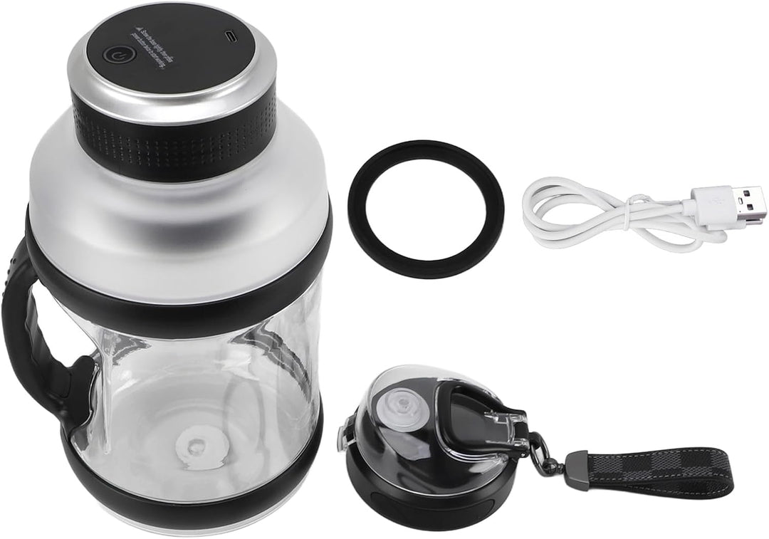 Tragbarer Mixer, Persönlicher Mixer, 2 L Sport-Smoothie-Mixer mit 6 Kantenklingen, 18000 U/min, 4000