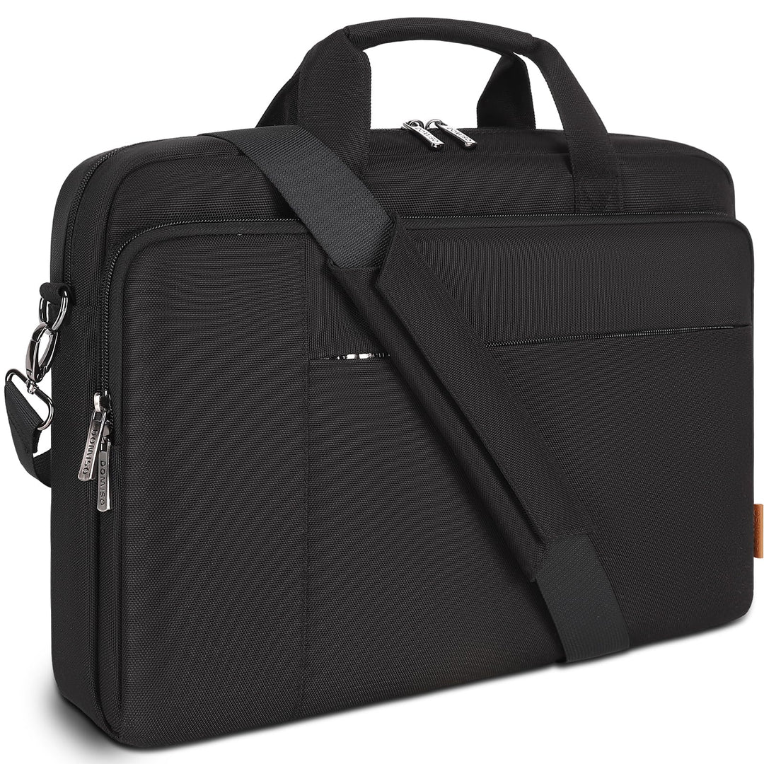 DOMISO 17 Zoll Laptop Tasche Aktentasche Schultertasche Business Wasserdicht Notebooktasche für 17-1