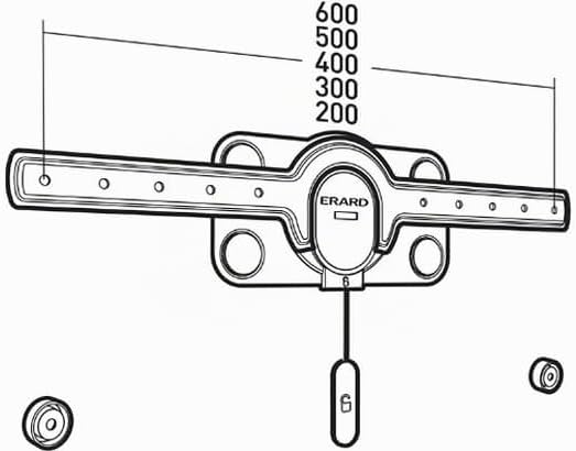 Erard FiXiT 600 flache TV Monitor Wandhalterung bis 70kg