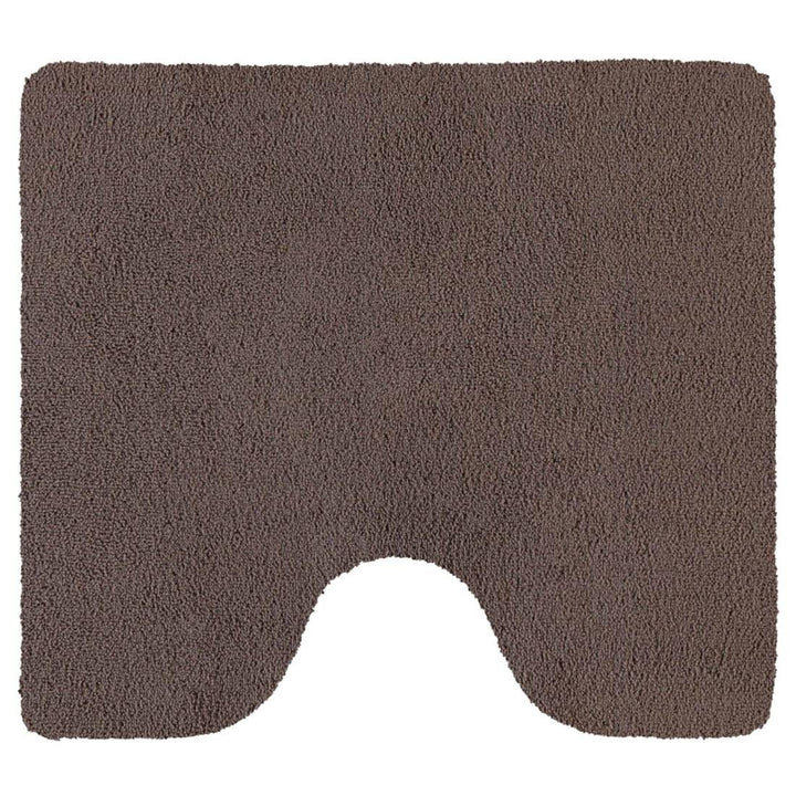 Rhomtuft Badteppiche Square Taupe - 58 Toilettenvorlage mit Ausschnitt 55x60 cm, Toilettenvorlage mi