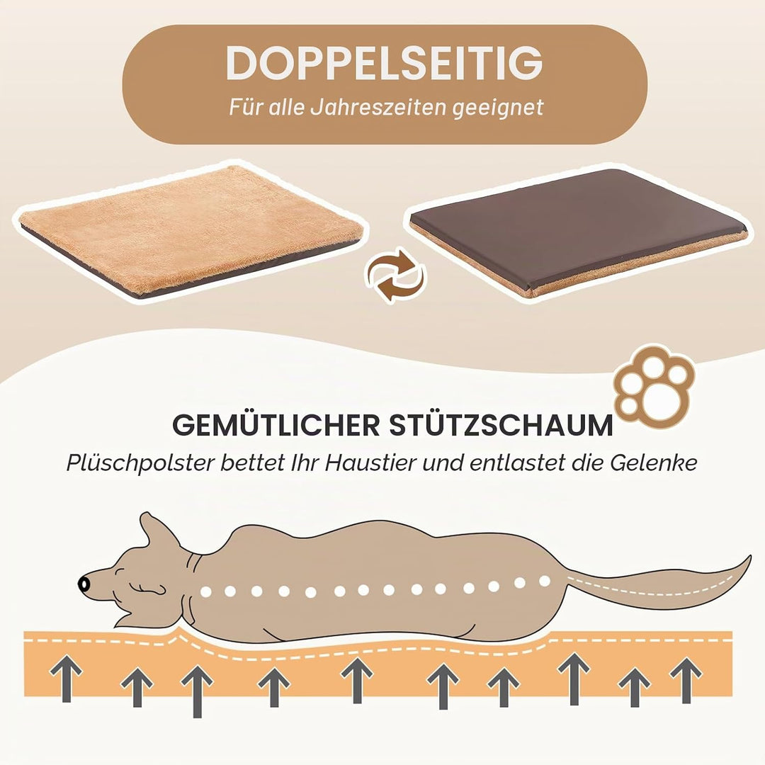 Jiupety Cozy Small Pet Hundehütte, 2 in 1 Welpenhaus, S Grösse für Katze und Welpe, Warme Höhle Schl
