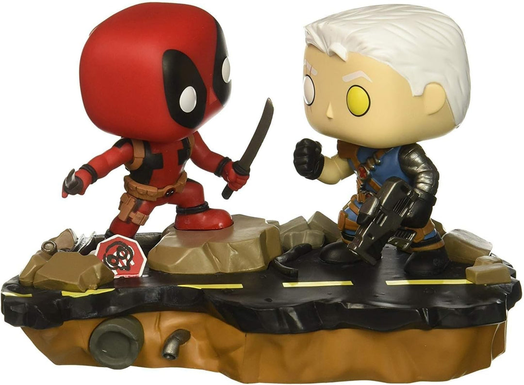 Funko POP! Bobble 2-Pack: Marvel: Movie Moments: Deadpool Vs Cable - Vinyl-Sammelfigur - Geschenkide