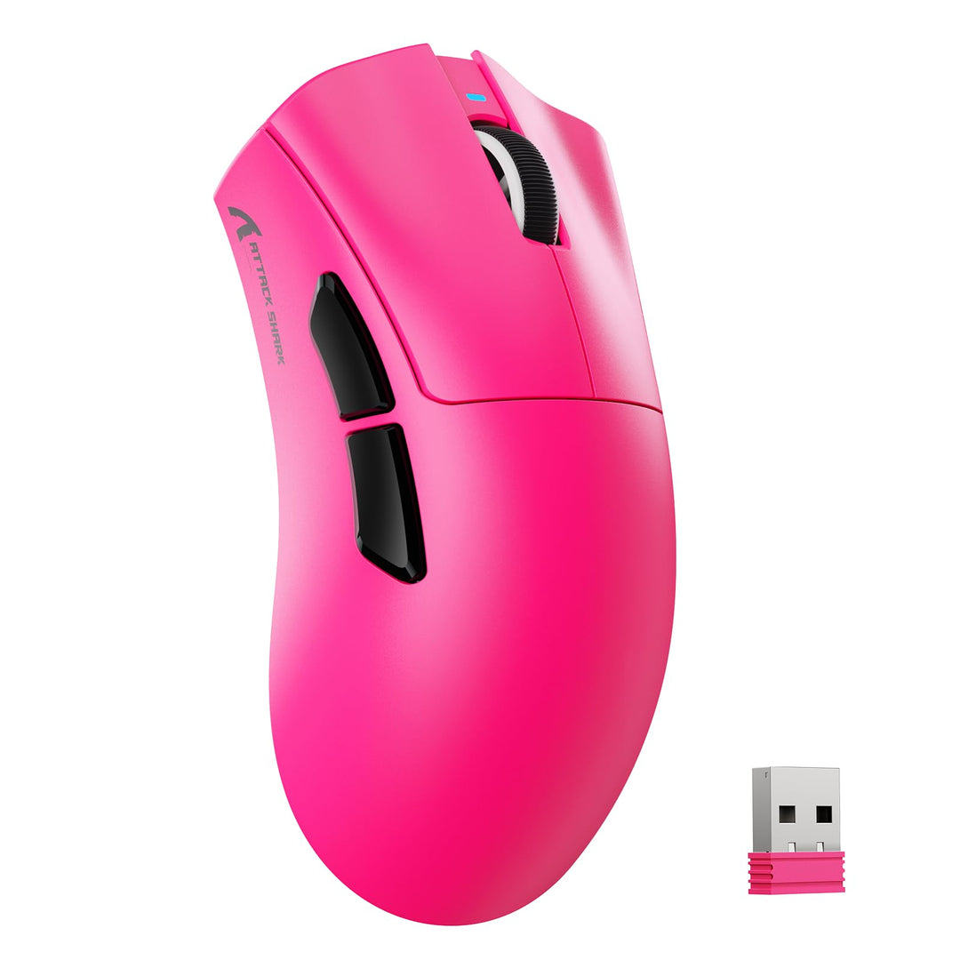 MAMBASNAKE X ATTACKSHARK V3 Kabellose Gaming-Maus,65g leicht,geteiltes Design für Rechtshänder,bis z