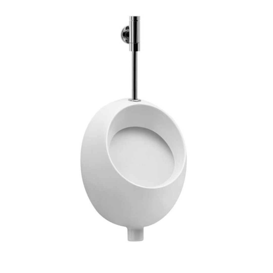 VBChome- Set: Urinal Zulauf Oben Weiss Modern Hochwertig Keramik Pinkelbecken senkrecht Pissoir Pico