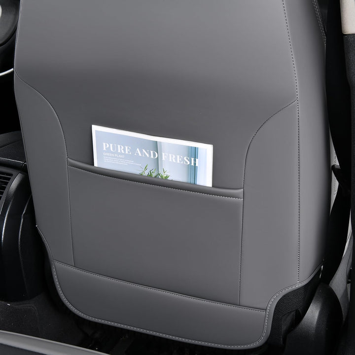 FLORICH Autositzbezüge Leder, Vorder- und Rücksitzbezüge, 5 Stück, komplettes Set, universell passen