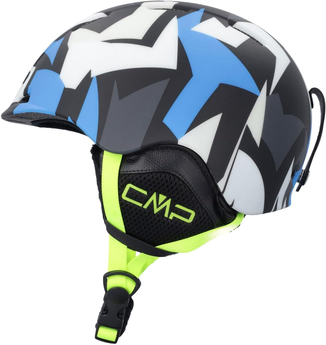 CMP Kinder XJ-4 Helm Snowboardhelm S Blau/Weiss/Schwarz, S Blau/Weiss/Schwarz