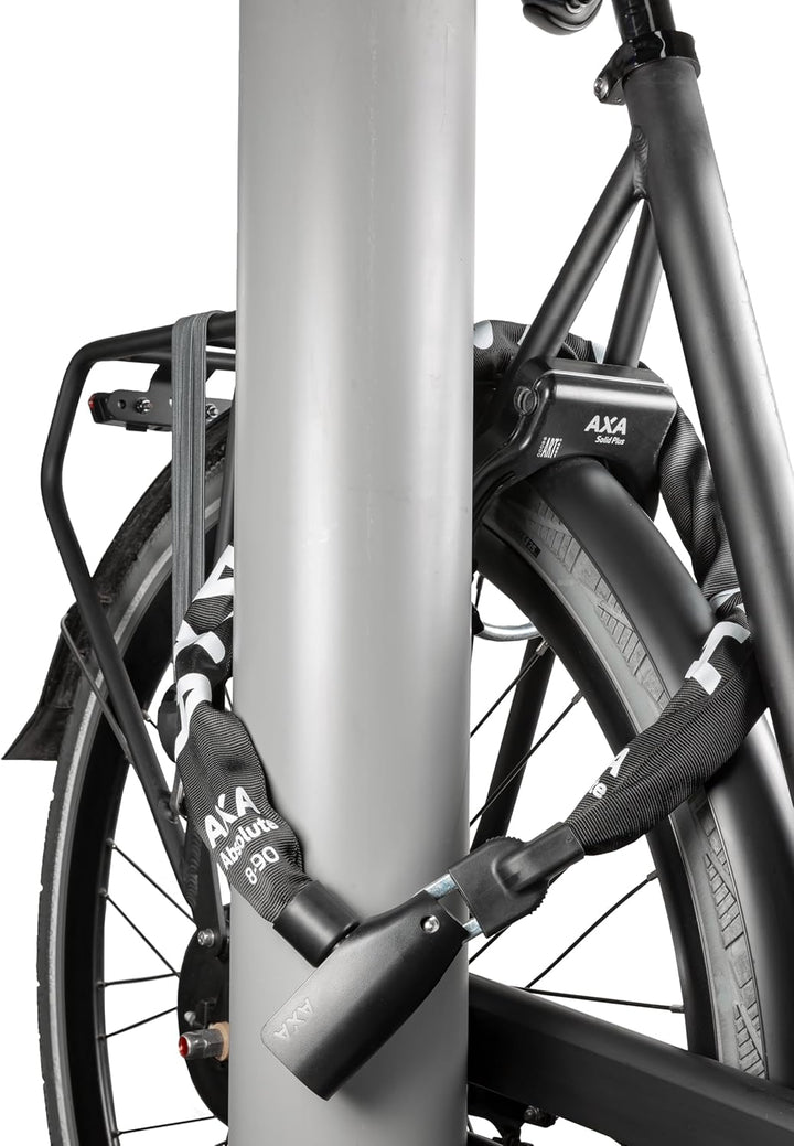 AXA Absolute 8-110 Kettenschloss – Länge 110 cm – Sicherheitsstufe 9 – Stahlglieder 8 mm – Hohe Sich