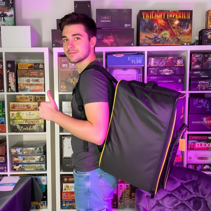 Brettspiel Rucksack – Boardgame Backpack aus 600D Oxford – Grosse Transporttasche für Brettspiele, G