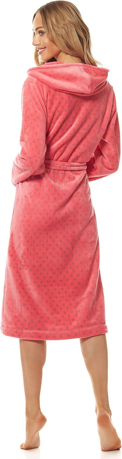 L&L - 9156 Long Luxury Toweling Damen Weicher Langarm Bademantel. Extrem Leicht. Hausmantel mit Reis