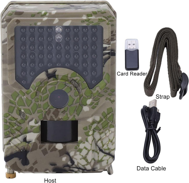 Eujgoov PR200 12MP HD 1080P Wildkamera wasserdichte IP56-Kamera Jagdkamera für Wildtiere
