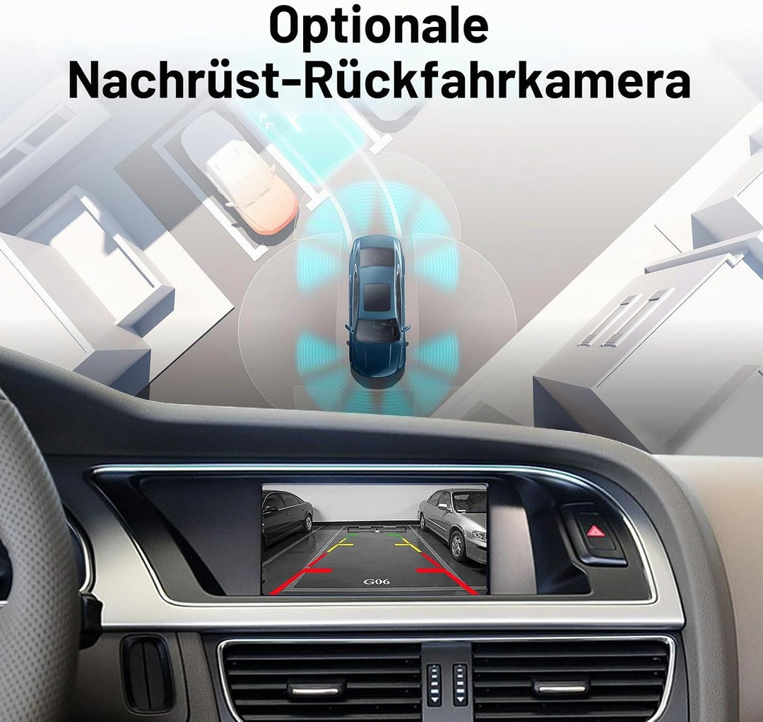 EZoneTronics Wireless CarPlay &amp; Android Auto Retrofit Kit Decoder Box für Audi A4/A5/Q5 2009-2017 mi
